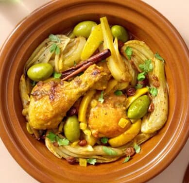 Tagine de poulet aux citrons